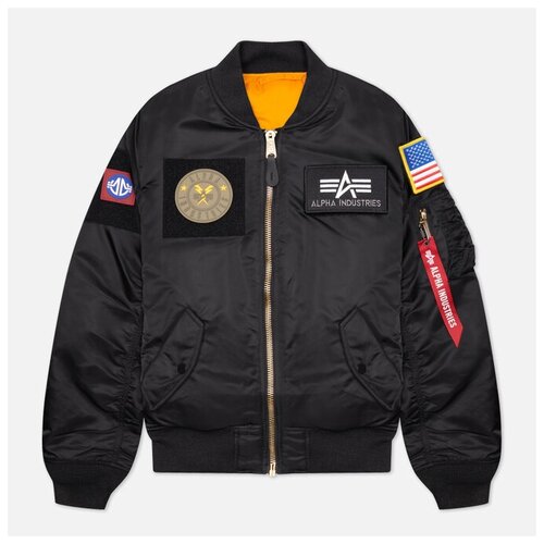 Бомбер ALPHA INDUSTRIES, размер S, черный