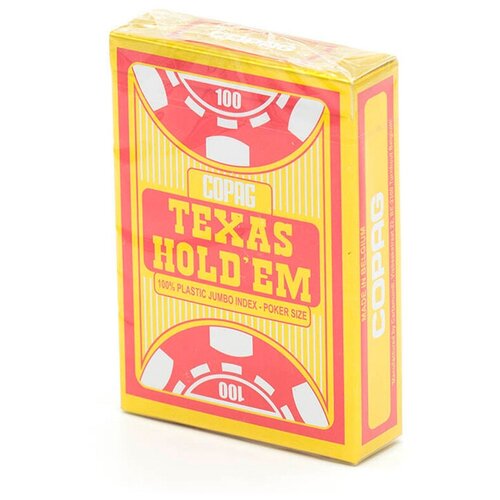 Карты для фокусов и покера Copag Texas Hold'em Red