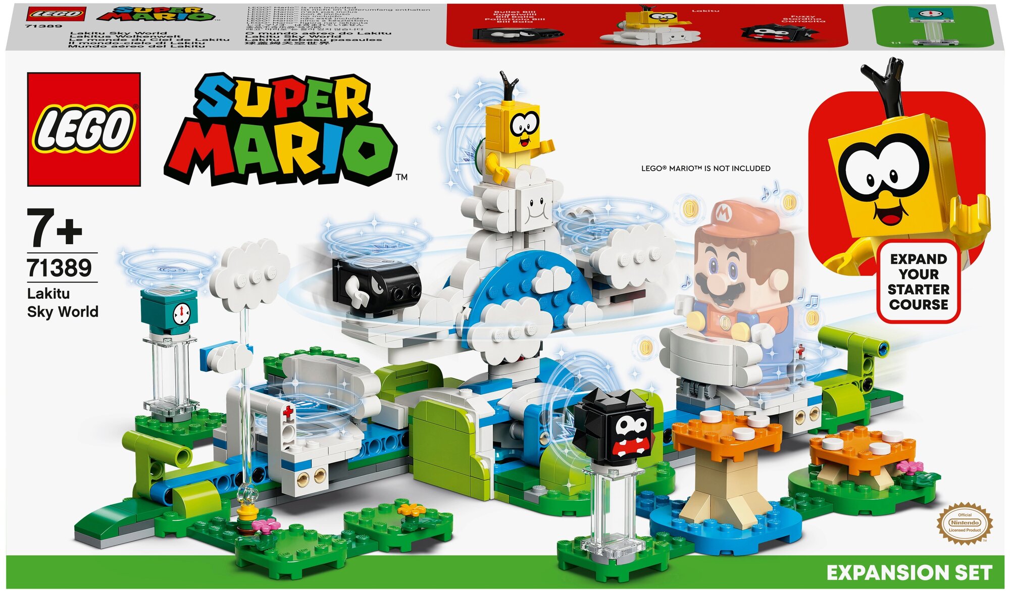 Конструктор LEGO Super Mario Дополнительный набор Небесный мир лакиту - фото №1