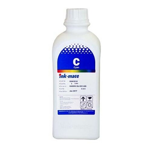 Чернила для CANON CLI-521/426 (1л, Dye, cyan) CIM-521C Ink-Mate чернила ink mate cim 810y желтый