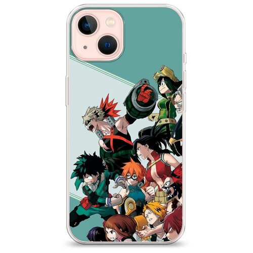 фото Силиконовый чехол "boku no hero academia" на apple iphone 13 / айфон 13 case place