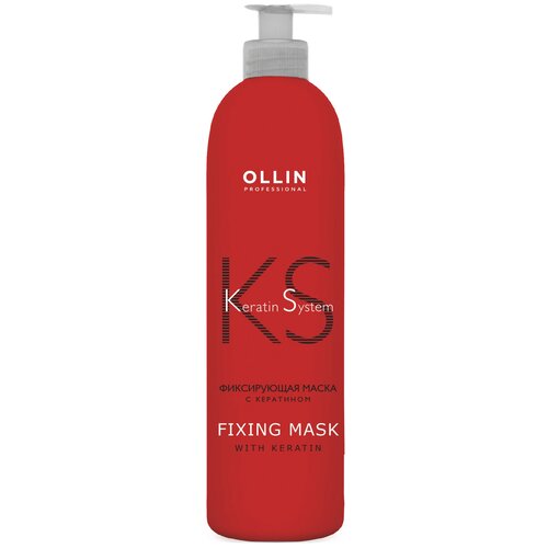 OLLIN Professional Keratin System Фиксирующая маска с кератином, 500 г, 500 мл, бутылка