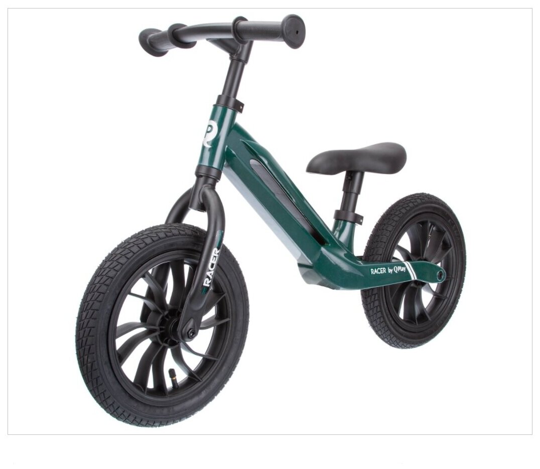 Беговел детский зеленый надувные колеса Qplay арт. RACE1G