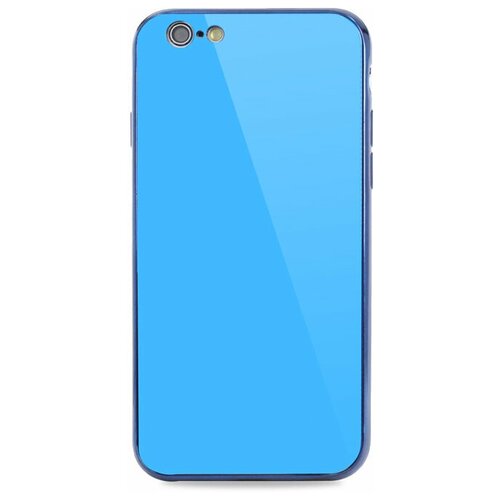 фото Чехол для iphone 6/6s mirror glass (синий) pastila