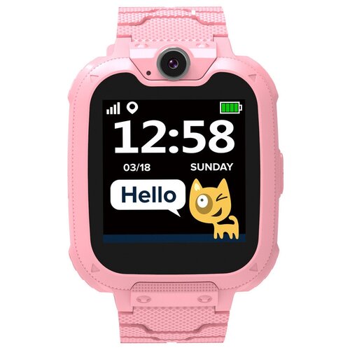 Детские смарт-часы Canyon Kw-31, сенсорные, 2G, MP3 плеер, камера, игры, звонки, розовые Canyon 9646 .