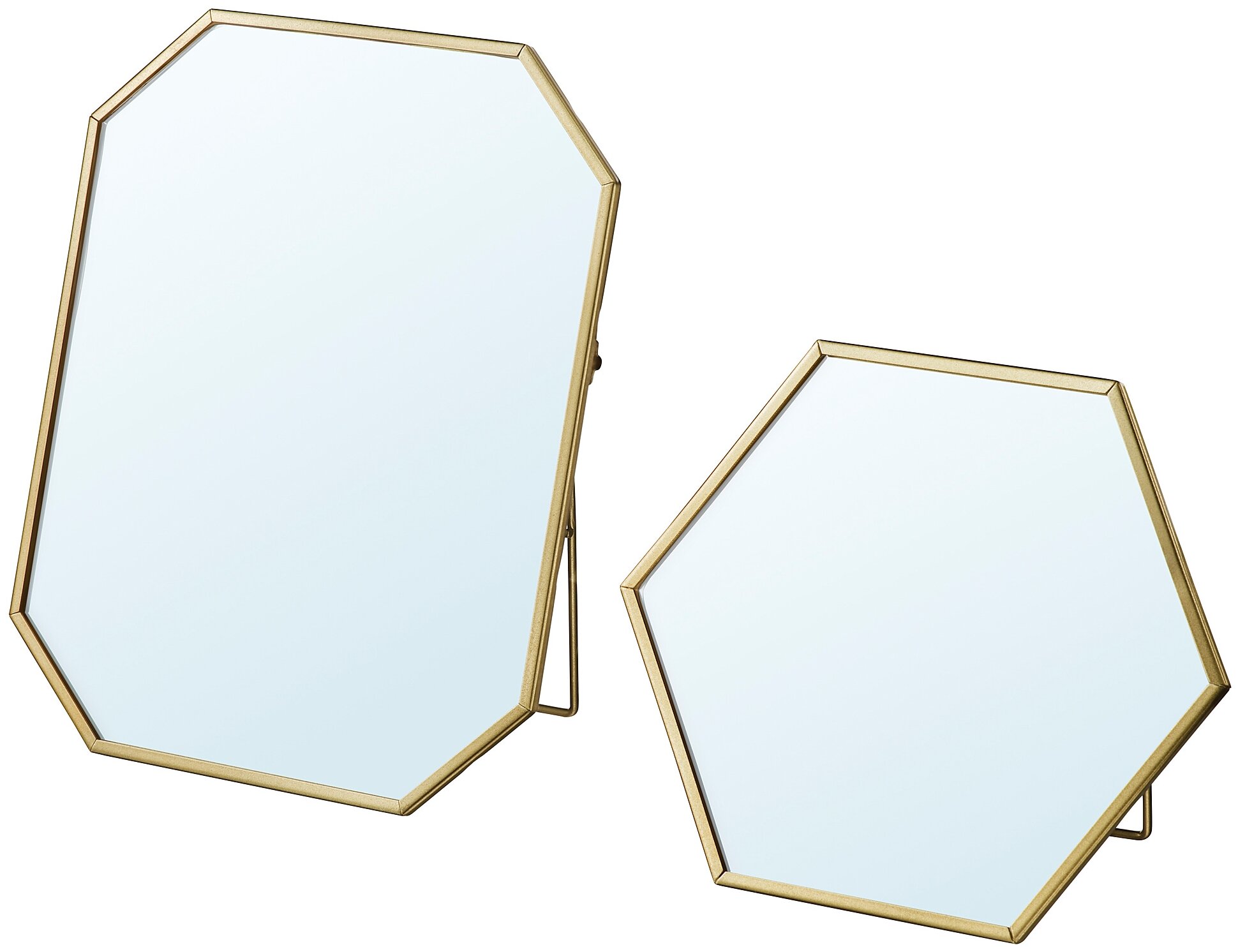 LASSBYN лассбюн зеркало, 2 шт золотой - фотография № 2