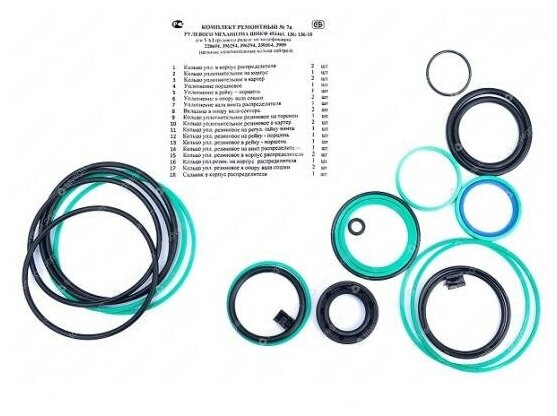 Ремкомплект механизма гидроусилителя руля шнкф (453461.136, 136-10) (Ульяновск)