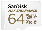 Карта памяти 64Gb - SanDisk microSD Max Endurance Class 10 UHS-I SDSQQVR-064G-GN6IA