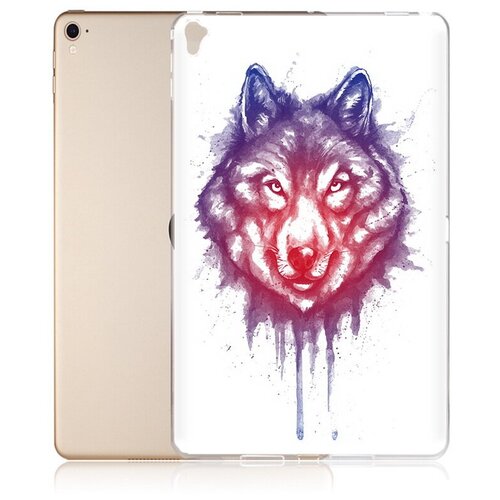 Чехол задняя-панель-накладка-бампер MyPads пушистый волк для iPad Pro 2 10.5 A1701/A1709/iPad Air 3 (2019) противоударный