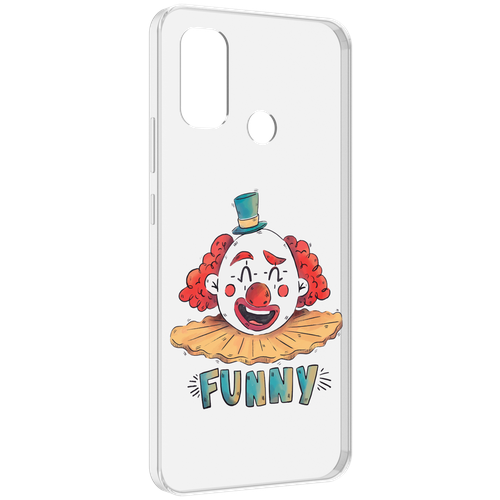 Чехол MyPads клоун-смешной для UleFone Note 10P / Note 10 задняя-панель-накладка-бампер