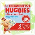 Huggies подгузники Ultra Comfort для мальчиков 3 (5-9 кг), 78 шт.