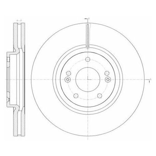 фото Тормозной диск roadhouse 61462.10 для hyundai ix55 road house