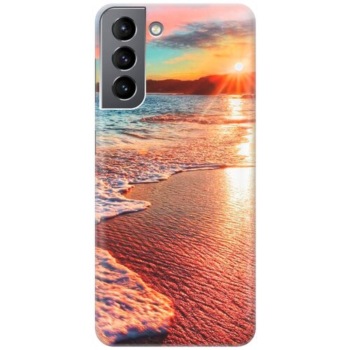 ультратонкий силиконовый чехол накладка для samsung galaxy a20 a30 с принтом залитый светом пляж Ультратонкий силиконовый чехол-накладка для Samsung Galaxy S21 с принтом Залитый светом пляж