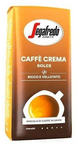 Segafredo Caffe Crema Dolce 1000г кофе в зернах (080109)