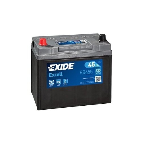 фото Аккумулятор exide excell eb455 45 ач 330а прям. пол.