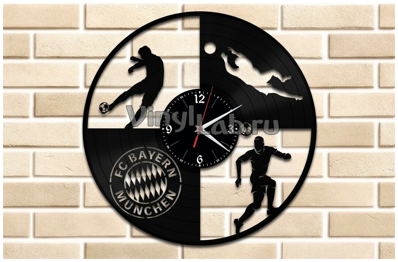 ФК Бавария — часы из виниловой пластинки (c) VinylLab