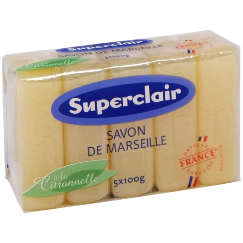 Мыло хозяйственное Superclair цитронелла 5*100 г