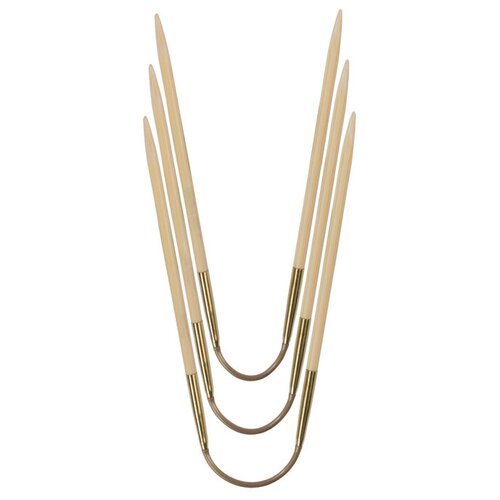 Спицы чулочные гибкие CraSyTrio Бамбук, №3,25, 24 см, 3 шт