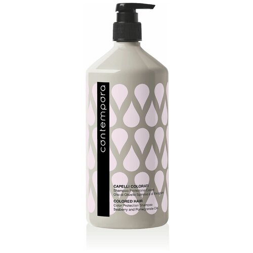 Contempora Shampoo HAIR SUPERFOOD Шампунь для сохранения цвета с маслом облепихи и маслом граната 1000 мл