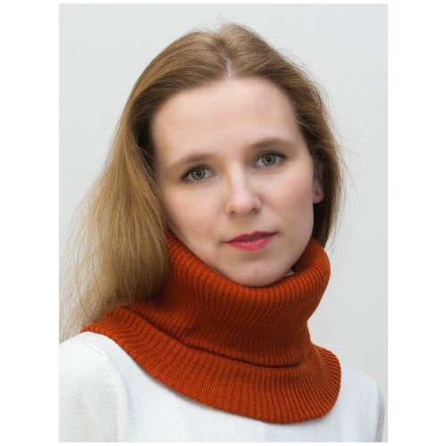 Снуд воротник женский Вега (Цвет темно-оранжевый)