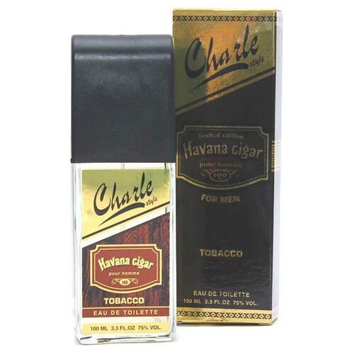 Абар Charle Style Туалетная вода для мужчин Havana Cigar Tobacco Гавана сигар тобако, 100 мл туалетная вода для мужчин charle style havana cigar tobacco 100 мл