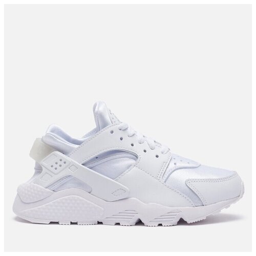 Кроссовки NIKE Air Huarache, демисезонные, повседневные, натуральная кожа, перфорированные, размер 37.5, белый