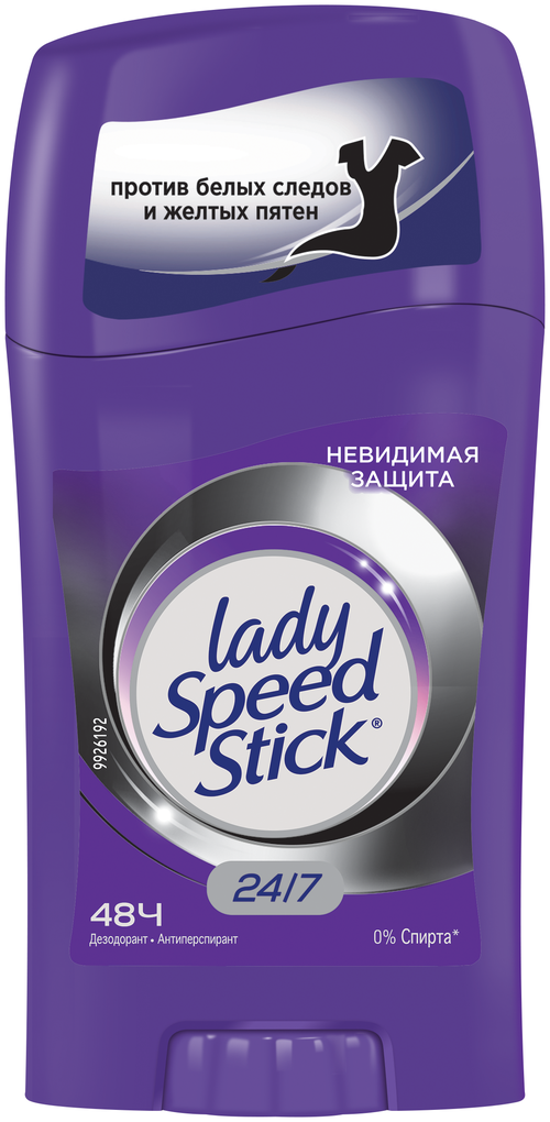 Lady Speed Stick Дезодорант-антиперспирант 24/7 Невидимая защита, стик, 45 мл