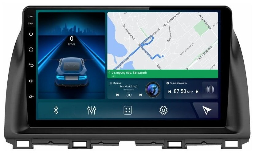 Магнитола CRS-300 Mazda CX-5 2011-2016 - Android 12 - Процессор 8 ядерный - Память 4+64Gb - Carplay - DSP 36 полос - 4G(Sim)