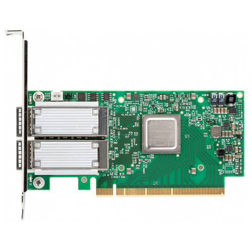 Сетевая карта ConnectX®-5 EN network interface card, 100GbE dual-port QSFP28, PCIe3.0 x16, tall bracket, ROHS R6 (MCX516A-CCAT) сетевая карта huawei it11mlea 03022sxa pci express 3 0 среда передачи данных волокно 40gb s