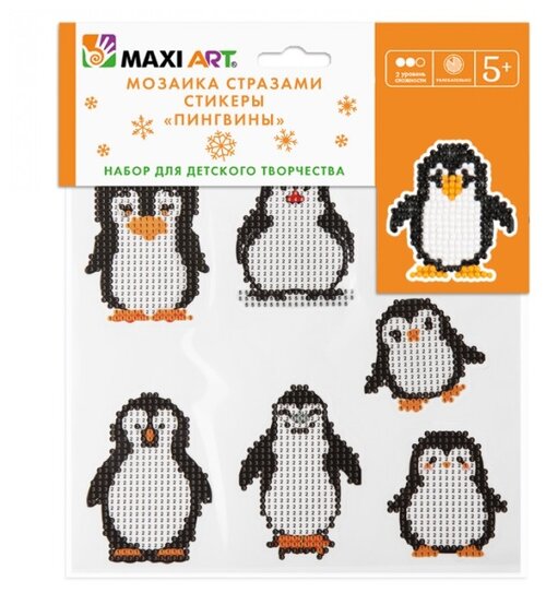 Maxi Art Мозаика Пингвины MT-KN0247-2 белый