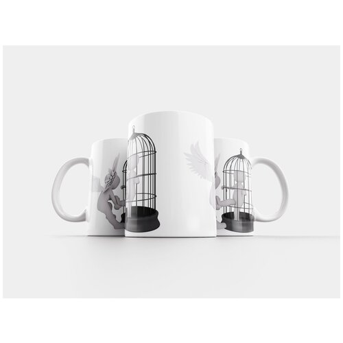 фото Кружка "мужчина, 3d модель, изолированный" 320 мл lotsprints