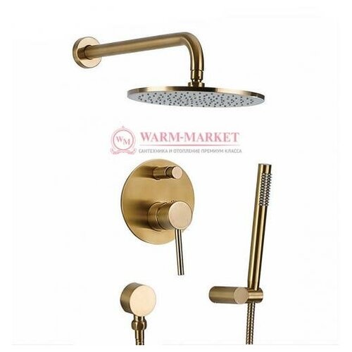 Душевой комплект Warmer Bronze Line 400301-10D бронза глянц