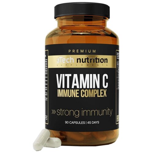 Капсулы aTech Nutrition Premium Vitamin C Immune Complex, 0.6 г, 90 шт.