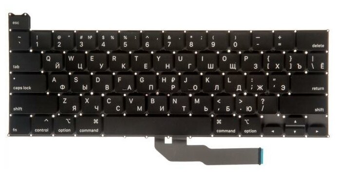 Клавиатура для Apple MacBook Pro 13 Retina A2251 Mid 2020 прямой Enter RUS