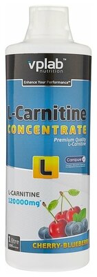 Vplab L-карнитин концентрат (1000 мл) вишня-черника