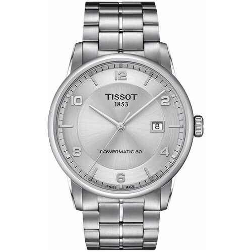 фото Наручные часы tissot наручные часы tissot luxury powermatic 80 t086.407.11.037.00, серебряный