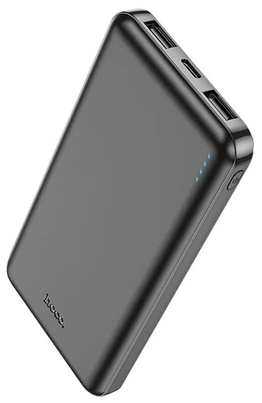 Портативный аккумулятор Hoco J100 10000 mAh High-ranking Power bank (2USB:5V-2.1A) Черный