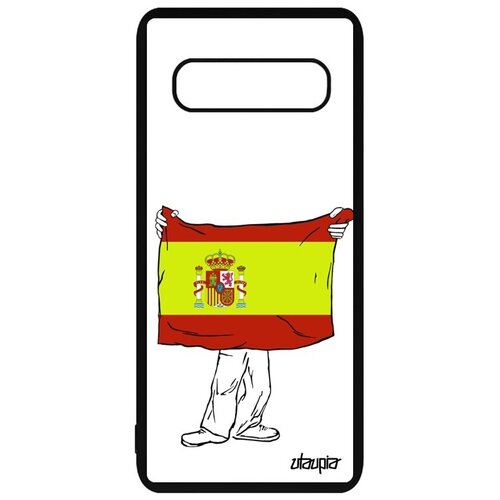 фото Защитный чехол на // galaxy s10 // "флаг испании с руками" страна туризм, utaupia, белый