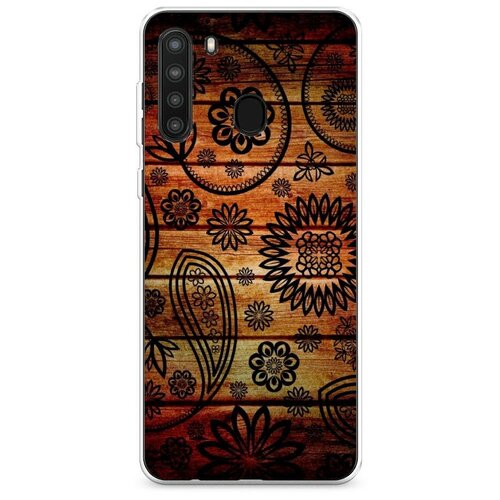 фото Силиконовый чехол "индийские узоры 7" на samsung galaxy a21 / самсунг гэлакси а21 case place