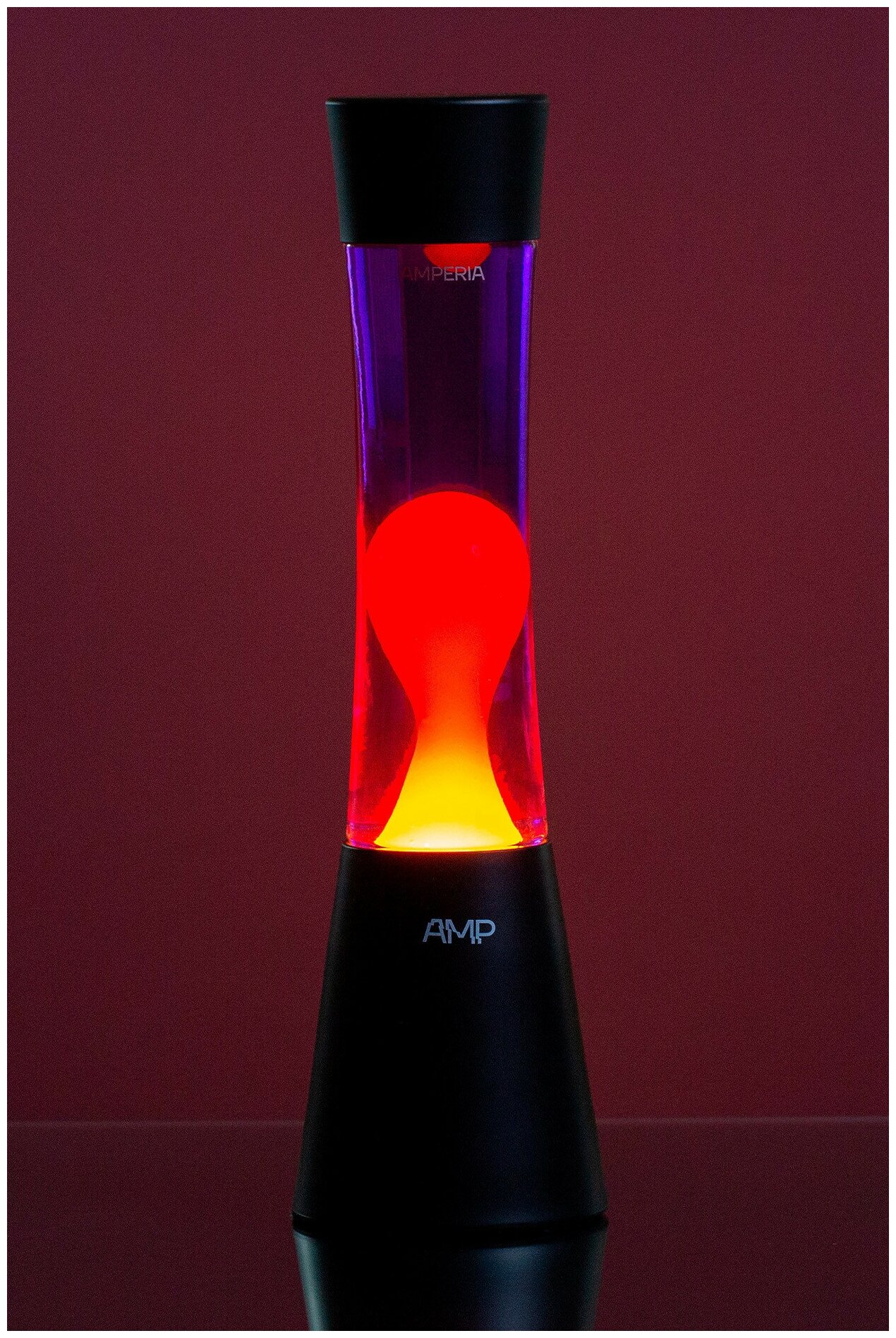 Лава лампа Amperia Grace Оранжевая/Фиолетовая (39 см) - фотография № 1