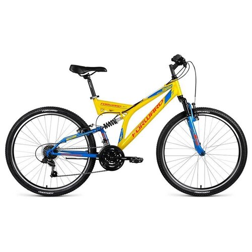 Велосипед 26 Forward Raptor 1.0 Желтый/Синий 18 ск 17-18 г