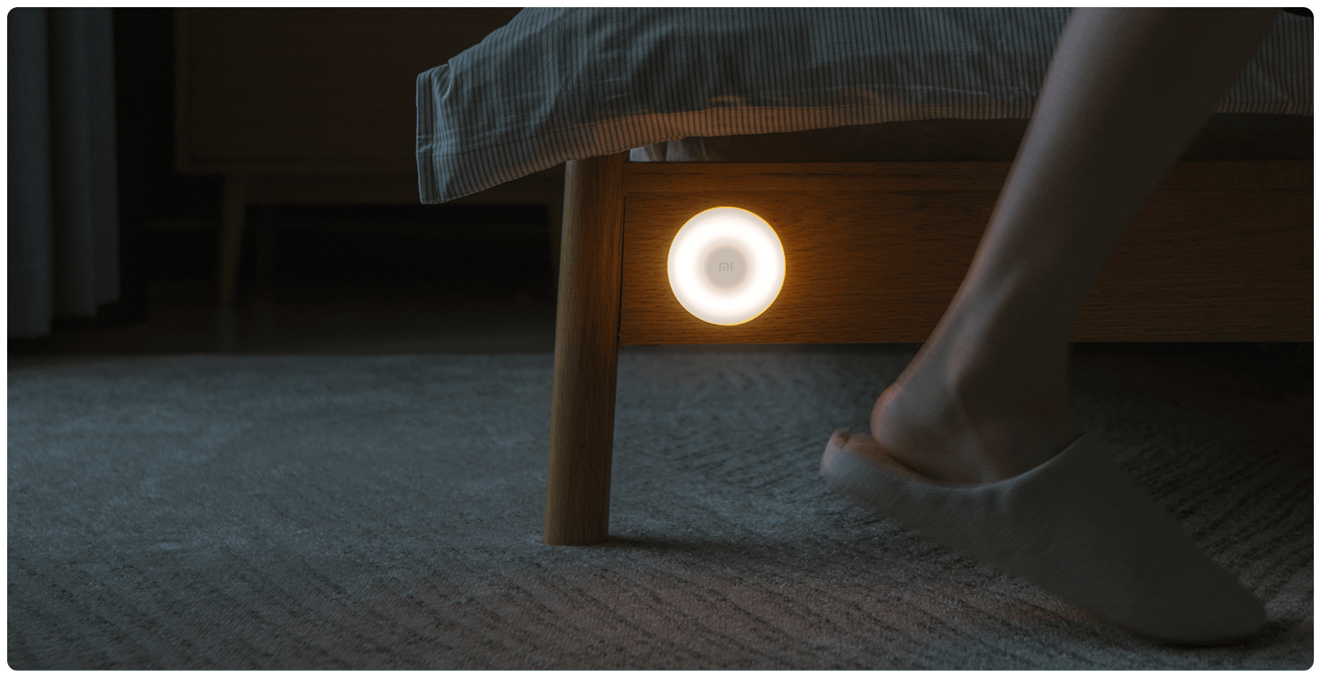 Ночник Xiaomi Motion-Activated Night Light 2 светодиодный, 0.36 Вт, цвет арматуры: белый, цвет плафона: белый, версия: Global - фотография № 3