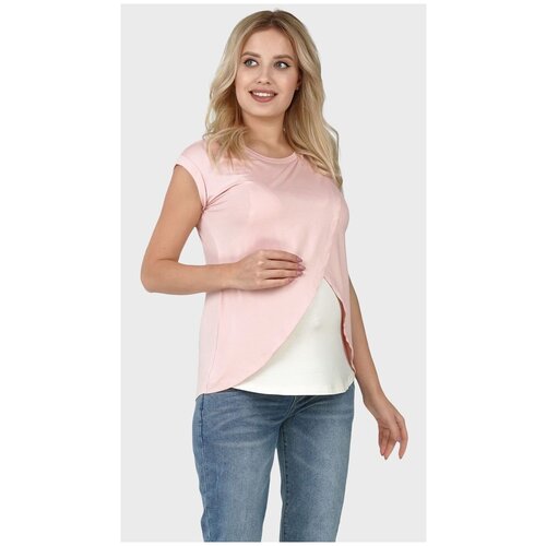 фото Футболка i love mum, размер 46 / l, пудровый