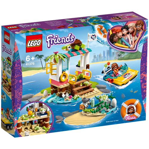 LEGO Friends 41376 Спасение черепах, 225 дет. конструктор lego friends 41432 джунгли спасение альпаки в горах 512 дет