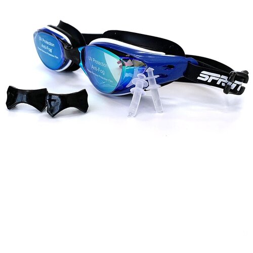 фото Очки для плавания взрослые / спортивные очки 603dl, синие sprinter