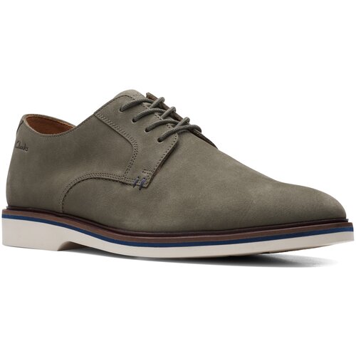 фото Мужские туфли clarks,цвет оливковый,размер 42