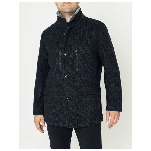 Куртка Pierre Cardin демисезонная, силуэт прямой, размер 52, серый