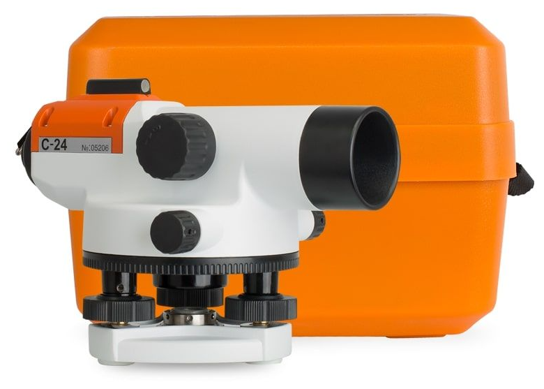 Комплект оптический нивелир RGK C-24 + штатив S6-N + рейка AMO S4 - фотография № 2