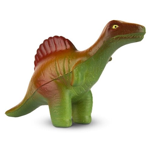 фото Игрушка-сквиш maxitoys антистресс-динозавр спинозавр, 14 см, в красочном пакете с окошком