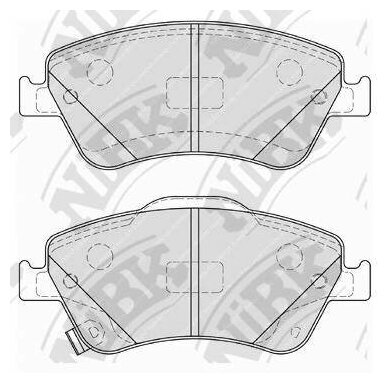 Колодки дисковые задние для toyota auris/corolla 1.4d-4d/1.4vvti/1.6vvti/2.0d-4d 07 Nibk PN1835